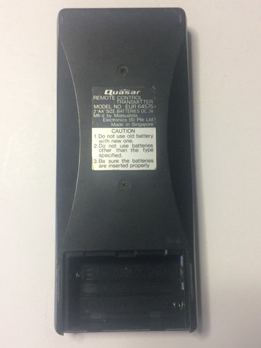 ORIGINAL Quasar EUR64575 Universal VCR/TV/AUDIO Remote Control Tested & Working - Picture 5 of 7