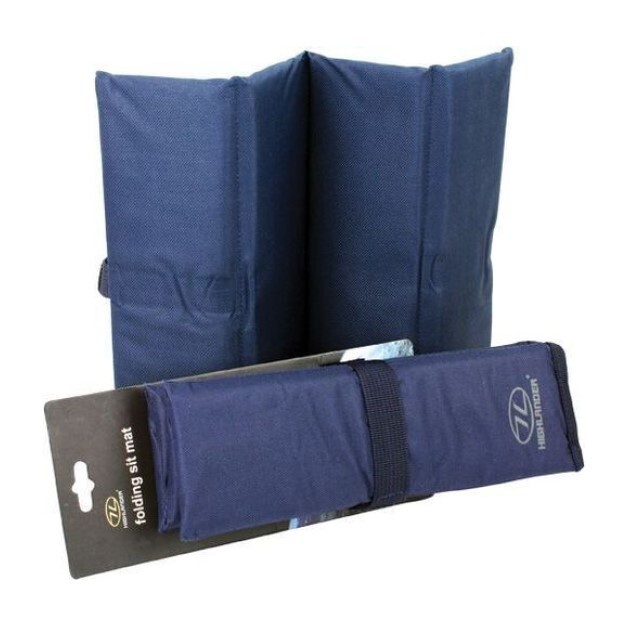 Highlander Sit Mat Folding Padded Sit Mat Hiking Walking Backpacking Navy Blue