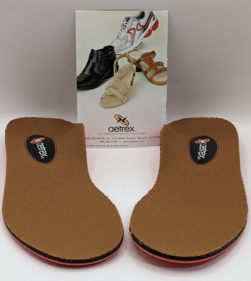 Aetrex Women's Size 5 Lynco Sports Orthotics Med / High Arch Insoles