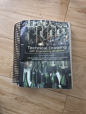 technical drawing with engineering graphics