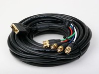 75ft Black Vga Hd-15 To 5 Bnc Rgb Video Cable For Hdtv Extension Monitor Cable on sale 75ft Black Vga Hd-15 To 5 Bnc Rgb Video Cable For Hdtv Extension Monitor Cable on sale