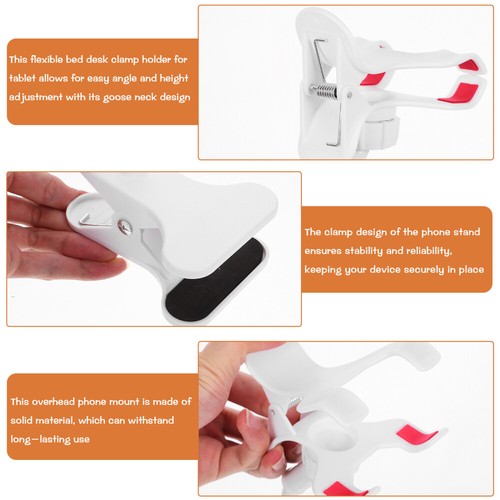 Overhead Phone Mount Adjustable Phone Stand Flexible Phone Stand Accessory - 第 12/12 張圖片