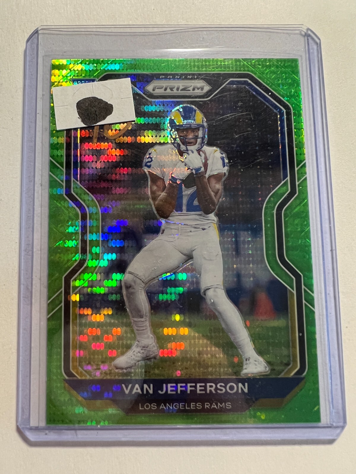 K5,227 - 2020 Panini Prizm Prizms Neon Green Pulsar #377 Van Jefferson