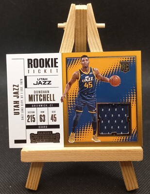 2017-18 Panini Contenders - Rookie Ticket Swatches  - Donovan Mitchell Patch RC