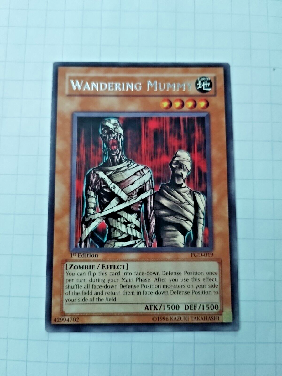 Yugioh Wandering Mummy 1st Edition PGD-019 Pharaonic Guardian Rare