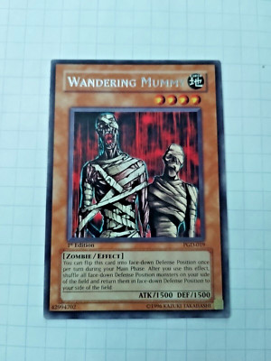 Yugioh Wandering Mummy 1st Edition PGD-019 Pharaonic Guardian Rare