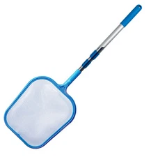 Aqua Select In-Ground & Above Ground Pool Leaf Skimmer w/ Telescopic Pole