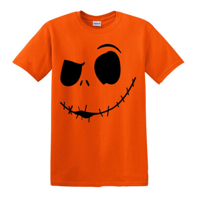 JACK STITCHED UP FACE HALLOWEEN T-SHIRT Nightmare Before Christmas Custom Top
