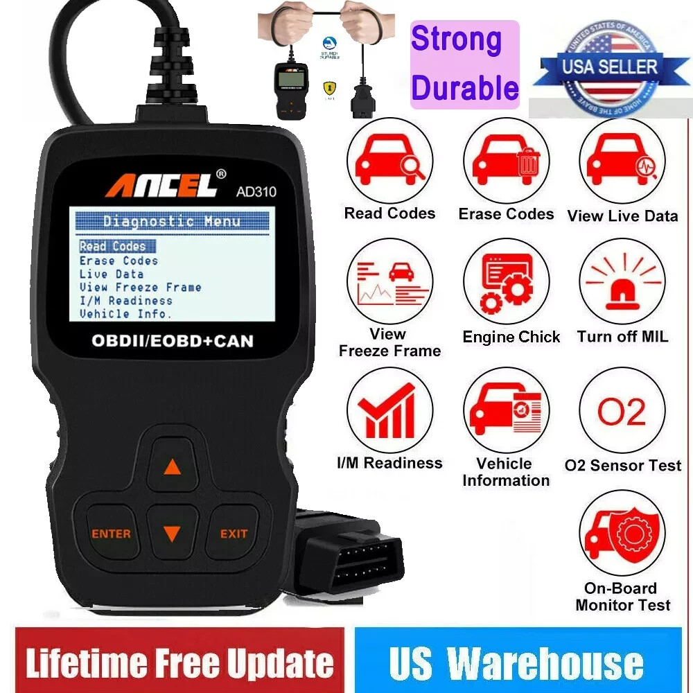 Ancel AD310 OBD2 Scanner Code Reader Diagnostic Tool Check Engine OBDII/EOBD+CAN-image