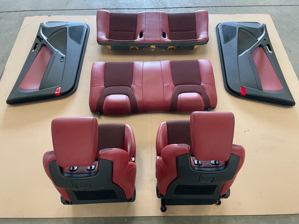 Juego de asientos delanteros y traseros 13 14 15 16 Hyundai Genesis Coupe con paneles de puerta 1321 OEM Foto 3 de 4