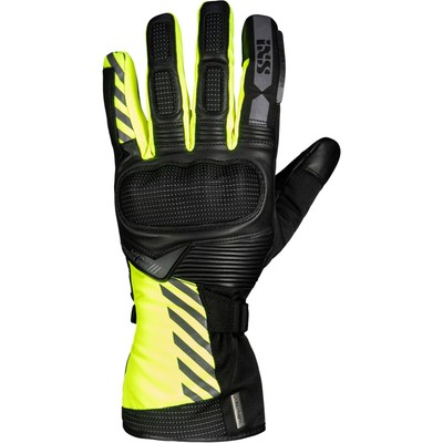 IXS Motorcycle Gloves Glasgow-St 2.0 Size XXL Waterproof Fluogelb-Schwarz