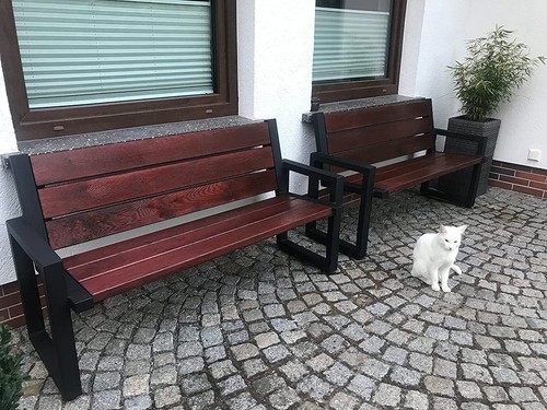 Tischbeine Tischgestell Bankgestell Bankbeine Gartenbank Beine aus Stahl schwarz - Bild 2 von 236