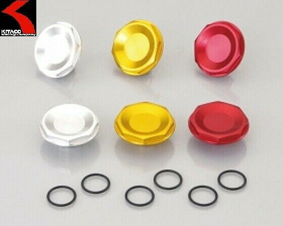 NEW! Kitaco #500-4030710 Front fork top covers GOLD Kawasaki Z125