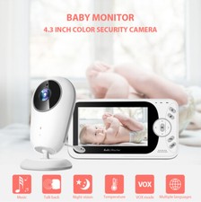 4.3" Digital Wireless Audio Video Baby Monitor Nanny Camera 2-Way Talk Back