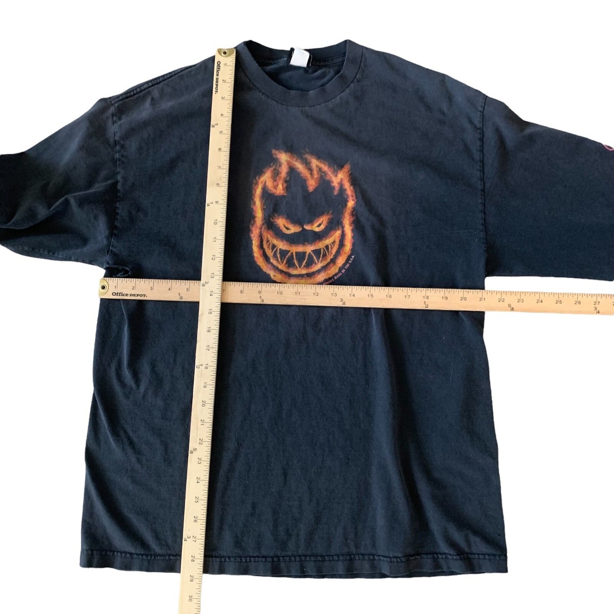 90s SPITFIRE L/S Skate Tee Lsize Black Spitfire T-Shirts