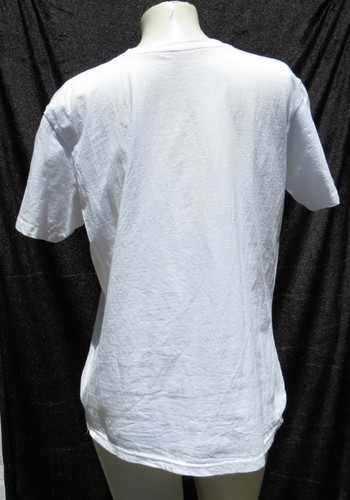 T-shirt maglietta classica ANVIL US donna L bianca dipinta acquerello Barack Obama - Foto 2 di 6