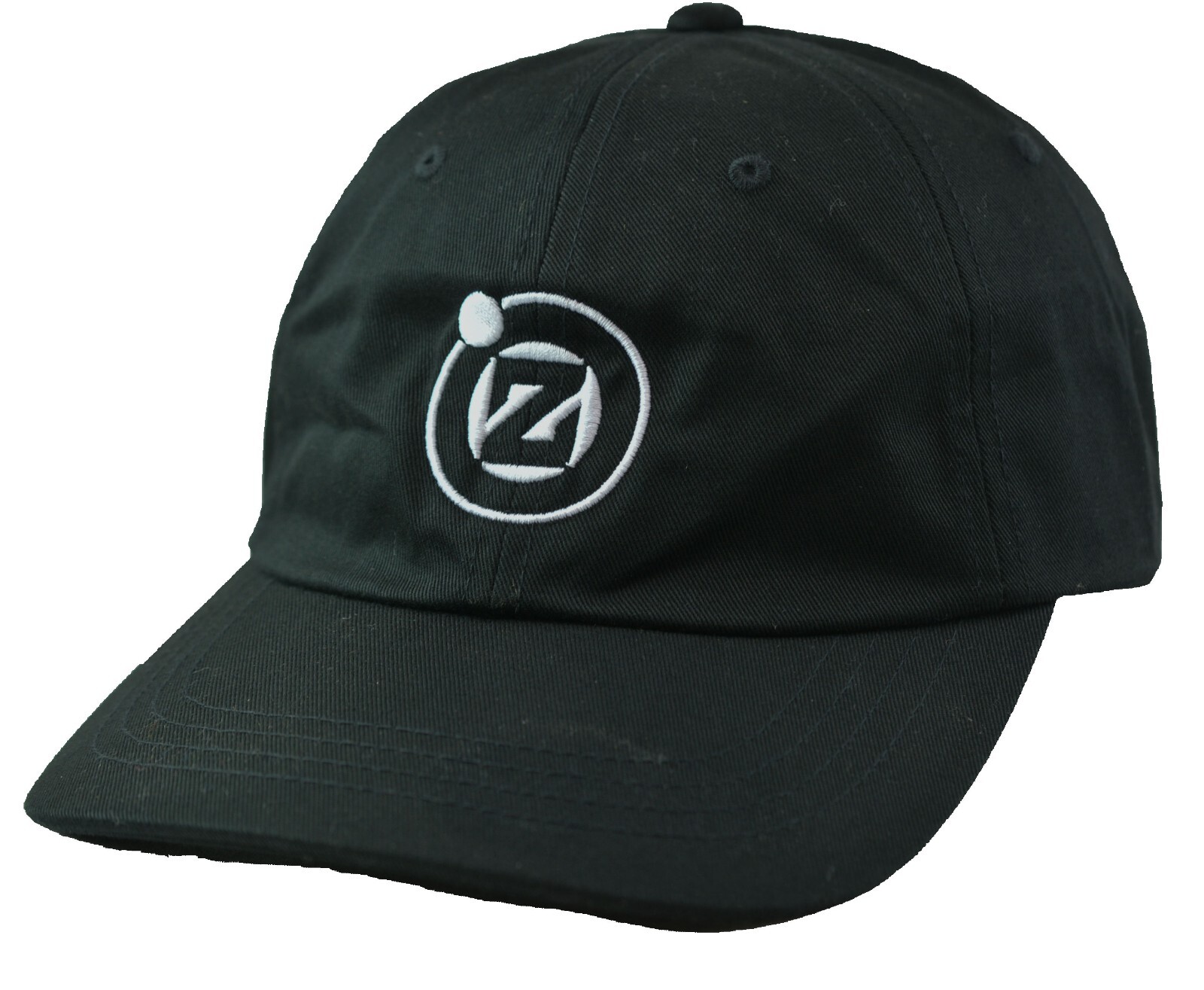 And The Orbit Tour Black Relaxed Fit White Logo Adjustable Hat By Yupoong