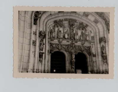 A93 Alte Fotos Schnappschuss Kloster und Veranda der Kirche St. Denis de Bron 1953