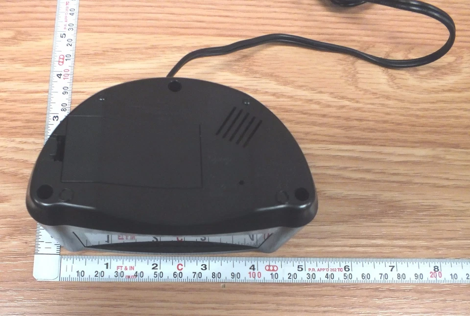 Equity (30007) Easy Set Small Black Alarm Clock w/ Snooze & Battery Backup *READ - Image 4 of 4