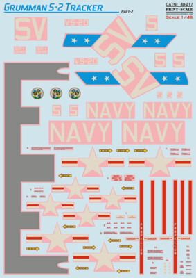 Print Scale Decals for 1/48 Grumman S-2 Tracker Part 2