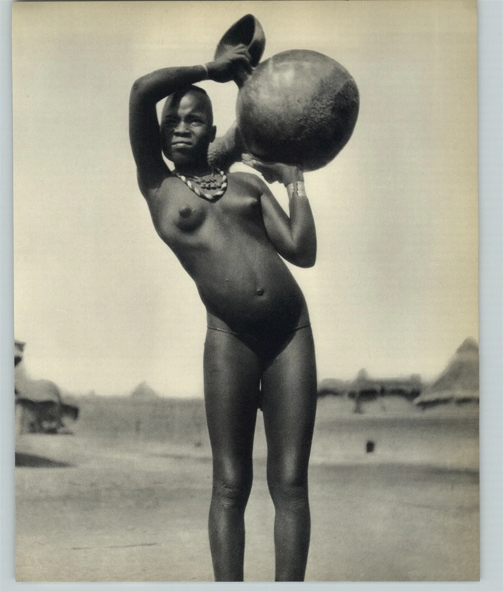 1952 African Native Tribe Nude Female Original Photo Gravure | eBay