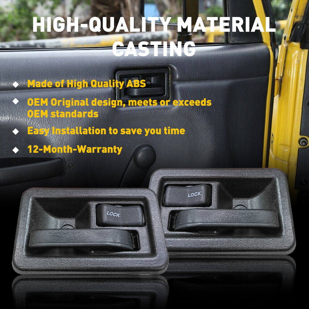 2Set Inside Door Handles Interior INNER LH & RH for 1987-2004 Jeep Wrangler YJ T thumbnail 10