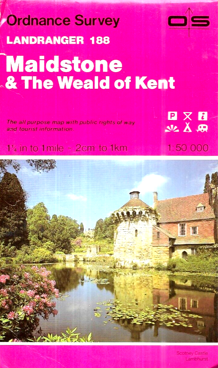 Ordnance Survey Landranger Map Sheet 188 - Maidstone & The Weald Of Kent