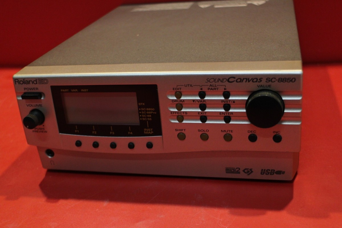 USED Roland SC 8850 MIDI Sound Module Interface U2141 240215 | eBay
