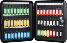 48Key Cabinet Wall MountLocking Key Organizer Key Storage Lock Box FAST SHİPPİNG