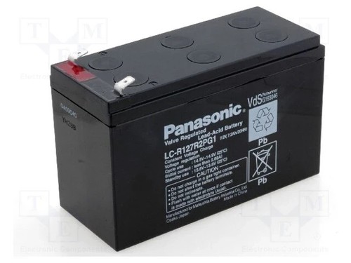 Panasonic LC-R127R2PG1 12V 7,2Ah Blei-Akku / AGM Batterie mit VdS ...