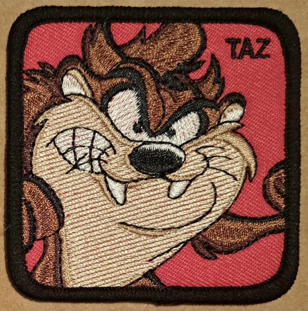 Taz The Tasmanian Devil Patch Iron Sew On Clothes Bag Cartoon Distintivo Ricamato - Foto 4