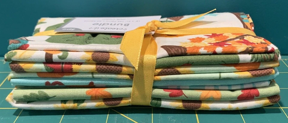 2 Bundles Create It Fat Quarter Bundle Harvest Scarecrow Thanksgiving Fall 18x21 - Image 2 of 3