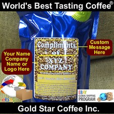 Custom Labeled Coffee - 10 lb Jamaica Jamaican Blue Mountain Roasted Fresh