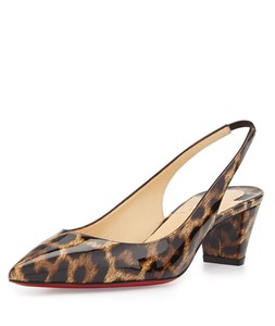 leopard print slingbacks