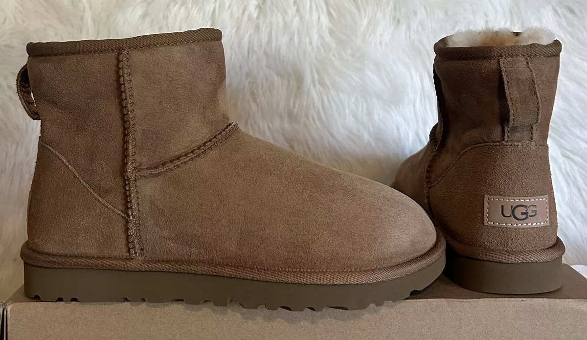 UGG classic mini Chestnut size 9