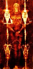 SHROUD OF TURIN 24x12 Hi Quality!! Printed on ART Canvas MOUNTED! GICLEE 