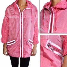 Women's Outwear New Dyed Long Fit Jacket Full Zip Color Watermelon