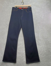 NYDJ Tummy Tuck Bootcut Jeans Women 14 Blue Denim Cotton Stretch Pockets Zip Fly