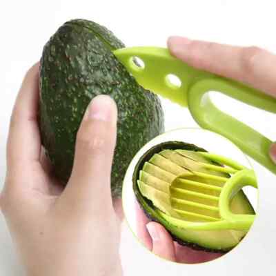 Avocadoschneider Schneider 3 in 1 Obstschäler Einfach Schaufel Werkzeug Küche Steinentferner