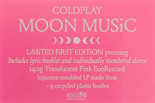 🌙 Coldplay – Moon Music (LIMITED PINK EcoRecord VINYL LP) 🌍💿 - Picture 2 of 5