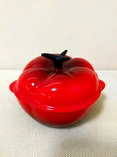 Le Creuset Red Tomato Mini Cocotte Petite Stoneware Vegetable Casserole from JP
