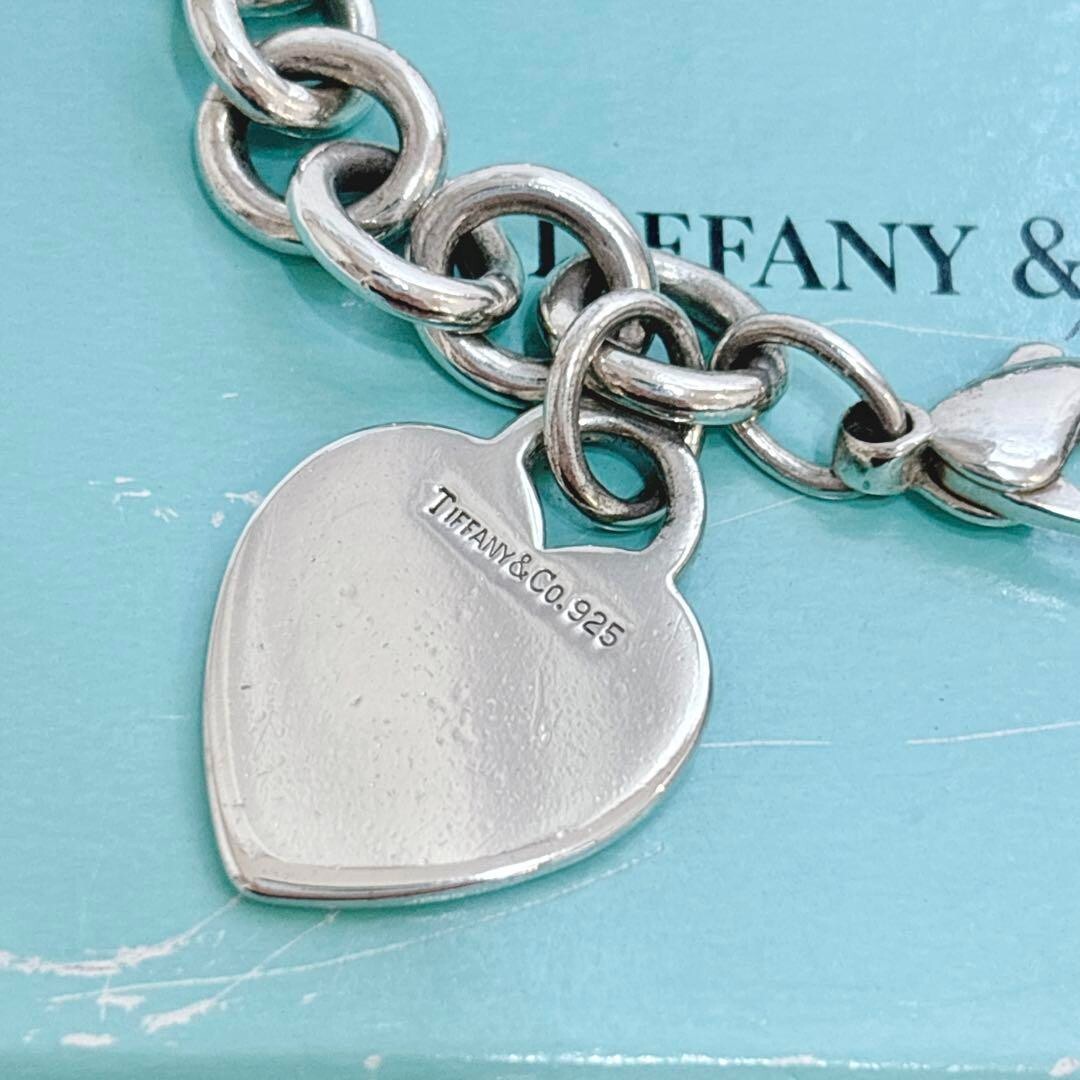 Tiffany & Co. Sterling Silver 925 Heart tag charm bracelet No Box