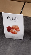 Rivsalt™ Rivsalt 100% Pink Himalayan Sea Salt REFILL Set of 3 Rocks RS02 NEW