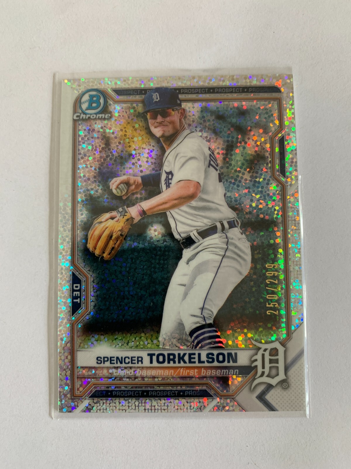 2021 Bowman Chrome Prospects Speckle Refractors #BCP187 Spencer Torkelson /299