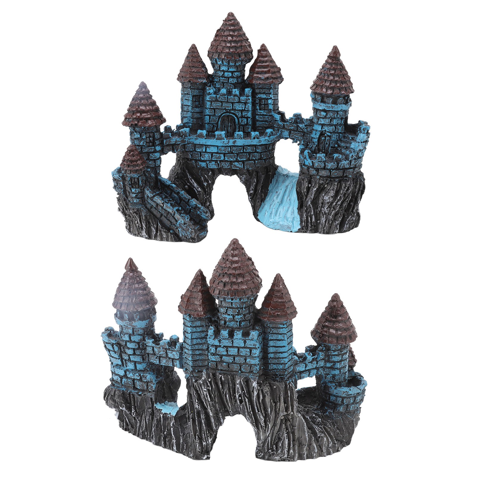 Aquarium Castle Decoration For Freshwater Saltwater Fish Tank House Ornament Use