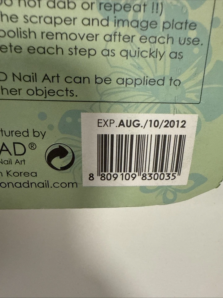 Kit de decoración de estampillas de arte en uñas Konad vintage placa de metal Y2k CADUCADO Foto 3 de 4