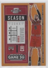 2020 Contenders Optic Season Ticket Orange Prizm 24/49 Nikola Vucevic #31 02v3