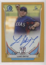 2014 Bowman Draft Chrome Pick Gold Refractor 42/50 Luis Ortiz #BCA-LO Auto l0q
