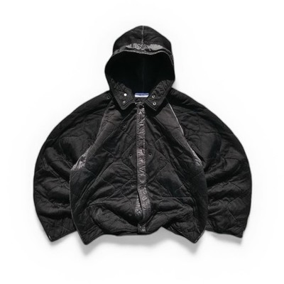 VINTAGE A/W 2007 Stone Island Quilted Hooded Inner Liner Jacket Black Size L