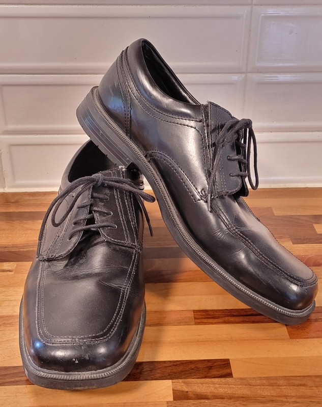 Dockers Black Men's Size 12 Stain Defender Leather Shoes